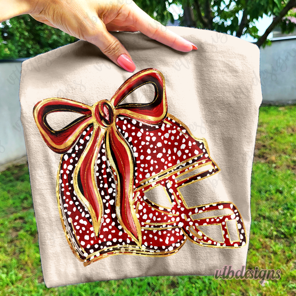 Football Helmet PNG Red